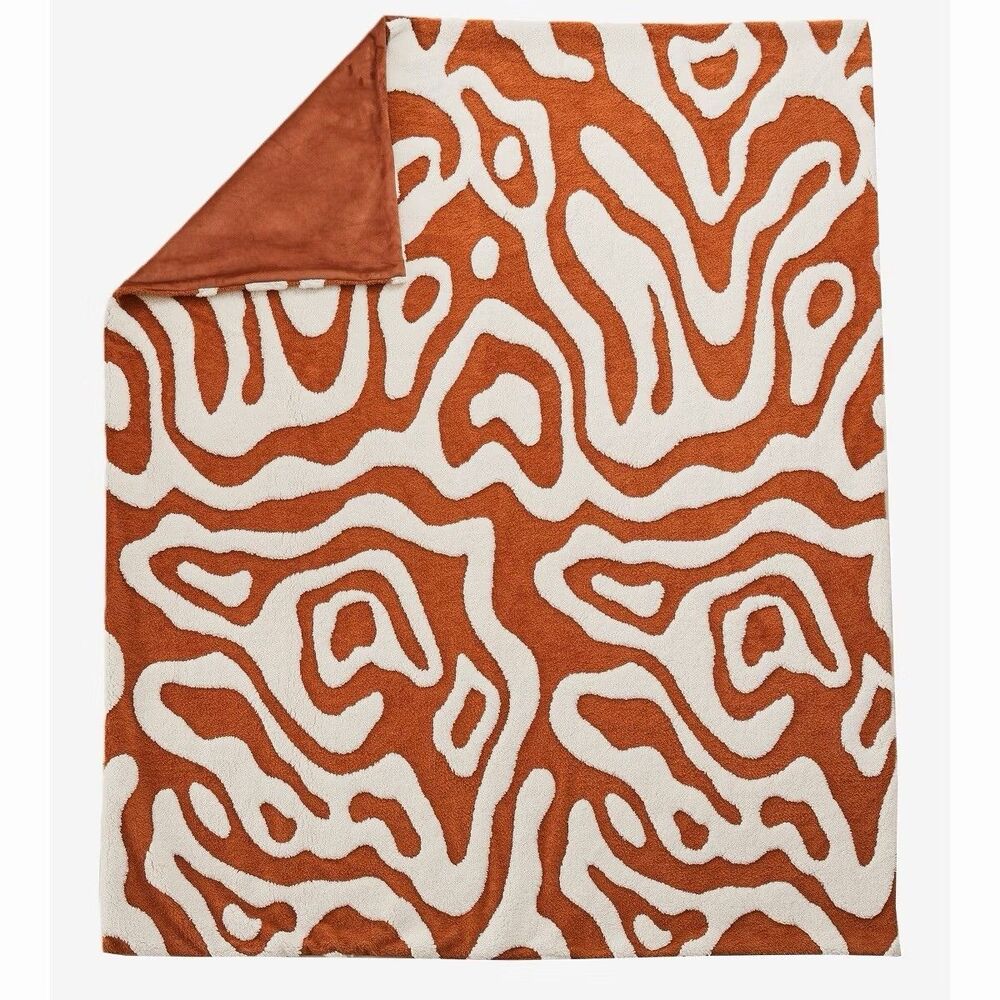 Seek Topography Throw Blanket 50"x60" Printed Cozy Home Decor New